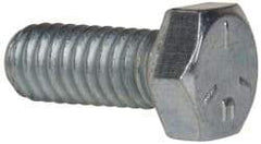 Made in USA - 5/16-18 UNC, 3/4" Length Under Head Hex Head Cap Screw - Fully Threaded, Grade 5 Steel, Zinc-Plated Finish, 1/2" Hex - Apex Tool & Supply