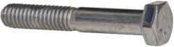 Made in USA - 5/16-18 UNC, 2" Length Under Head Hex Head Cap Screw - Partially Threaded, Grade 5 Steel, Zinc-Plated Finish, 1/2" Hex - Apex Tool & Supply