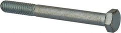 Made in USA - 5/16-18 UNC, 3" Length Under Head Hex Head Cap Screw - Partially Threaded, Grade 5 Steel, Zinc-Plated Finish, 1/2" Hex - Apex Tool & Supply