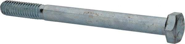 Made in USA - 5/16-18 UNC, 3-1/2" Length Under Head Hex Head Cap Screw - Partially Threaded, Grade 5 Steel, Zinc-Plated Finish, 1/2" Hex - Apex Tool & Supply