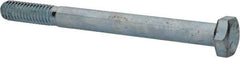 Made in USA - 5/16-18 UNC, 3-1/2" Length Under Head Hex Head Cap Screw - Partially Threaded, Grade 5 Steel, Zinc-Plated Finish, 1/2" Hex - Apex Tool & Supply
