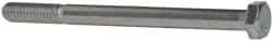 Made in USA - 5/16-18 UNC, 4" Length Under Head Hex Head Cap Screw - Partially Threaded, Grade 5 Steel, Zinc-Plated Finish, 1/2" Hex - Apex Tool & Supply