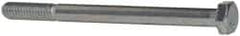 Made in USA - 5/16-18 UNC, 4" Length Under Head Hex Head Cap Screw - Partially Threaded, Grade 5 Steel, Zinc-Plated Finish, 1/2" Hex - Apex Tool & Supply
