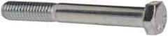 Made in USA - 3/8-16 UNC, 3" Length Under Head Hex Head Cap Screw - Partially Threaded, Grade 5 Steel, Zinc-Plated Finish, 9/16" Hex - Apex Tool & Supply