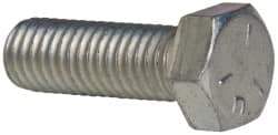 Value Collection - 1/2-13 UNC, 1-1/2" Length Under Head Hex Head Cap Screw - Fully Threaded, Grade 5 Steel, Zinc-Plated Finish, 3/4" Hex - Apex Tool & Supply