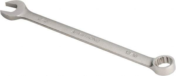 Armstrong - 13/16" 12 Point Offset Combination Wrench - 15° Offset Angle, 11-3/4" OAL, Steel, Satin Finish - Apex Tool & Supply