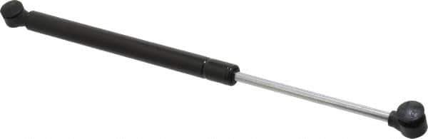 Value Collection - 0.32" Rod Diam, 0.75" Tube Diam, 20 Lb Capacity, Fixed Force Gas Spring - 15.25" Extended Length, 5" Stroke Length, Plastic Ball Socket, Black Nitride Piston - Apex Tool & Supply