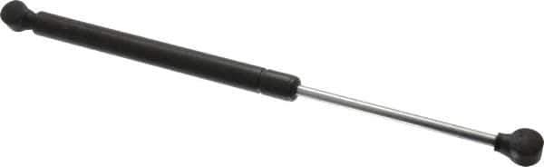 Value Collection - 0.32" Rod Diam, 0.75" Tube Diam, 90 Lb Capacity, Fixed Force Gas Spring - 15.25" Extended Length, 5" Stroke Length, Plastic Ball Socket, Black Nitride Piston - Apex Tool & Supply