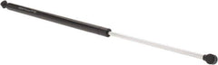 Value Collection - 0.39" Rod Diam, 0.87" Tube Diam, 150 Lb Capacity, Fixed Force Gas Spring - 27.8" Extended Length, 10" Stroke Length, Plastic Ball Socket, Black Nitride Piston - Apex Tool & Supply