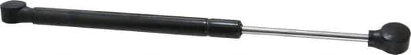 Value Collection - 0.24" Rod Diam, 0.59" Tube Diam, 40 Lb Capacity, Fixed Force Gas Spring - 12" Extended Length, 3.5" Stroke Length, Plastic Ball Socket, Black Nitride Piston - Apex Tool & Supply