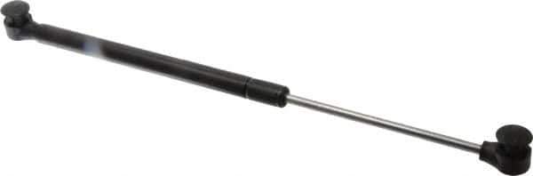 Value Collection - 0.24" Rod Diam, 0.59" Tube Diam, 60 Lb Capacity, Fixed Force Gas Spring - 14.5" Extended Length, 5" Stroke Length, Plastic Ball Socket, Black Nitride Piston - Apex Tool & Supply