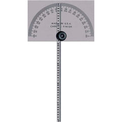 Mitutoyo - Round & Rectangular Head Protractors Head Type: Square Head Blade Length (Inch): 6 - Apex Tool & Supply