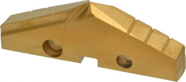 Allied Machine and Engineering - 2-1/2" Diam x 5/16" Thick, Seat Code 4, 132° Included Angle Spade Drill Insert - TiN Coated, Cobalt, Grade Super Cobalt, Series GEN2 T-A - Apex Tool & Supply