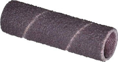 Made in USA - 50 Grit Aluminum Oxide Coated Spiral Band - 1/2" Diam x 2" Wide, Coarse Grade - Apex Tool & Supply