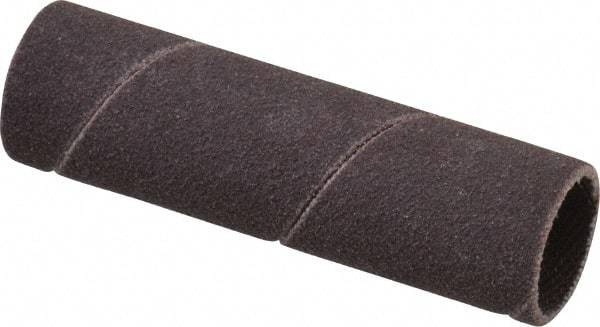 Made in USA - 120 Grit Aluminum Oxide Coated Spiral Band - 1/2" Diam x 2" Wide, Fine Grade - Apex Tool & Supply