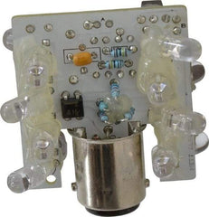 Eaton Cutler-Hammer - LED Lamp, Green, Steady, Stackable Tower Light Module - 24 VAC/VDC, 59 Milliamp, IP65 Ingress Rating, 4, 13, 4X NEMA Rated, Base Mount - Apex Tool & Supply