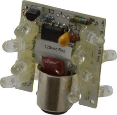 Eaton Cutler-Hammer - LED Lamp, Red, Steady, Stackable Tower Light Module - 120 VAC/VDC, 24 Milliamp, IP65 Ingress Rating, 4, 13, 4X NEMA Rated, Base Mount - Apex Tool & Supply