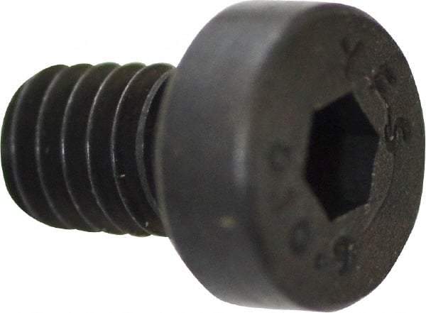 Value Collection - M4x0.70 Metric Coarse Hex Socket Drive, Low Socket Cap Screw - Grade 10.9 Alloy Steel, Black Oxide Finish, Fully Threaded, 6mm Length Under Head - Apex Tool & Supply