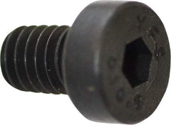 Value Collection - M4x0.70 Metric Coarse Hex Socket Drive, Low Socket Cap Screw - Grade 10.9 Alloy Steel, Black Oxide Finish, Fully Threaded, 6mm Length Under Head - Apex Tool & Supply