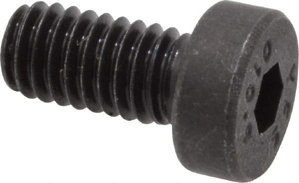 Value Collection - M4x0.70 Metric Coarse Hex Socket Drive, Low Socket Cap Screw - Grade 10.9 Alloy Steel, Black Oxide Finish, Fully Threaded, 8mm Length Under Head - Apex Tool & Supply