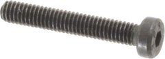 Value Collection - M4x0.70 Metric Coarse Hex Socket Drive, Low Socket Cap Screw - Grade 10.9 Alloy Steel, Black Oxide Finish, Partially Threaded, 25mm Length Under Head - Apex Tool & Supply
