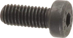 Value Collection - M5x0.80 Metric Coarse Hex Socket Drive, Low Socket Cap Screw - Grade 10.9 Alloy Steel, Black Oxide Finish, Fully Threaded, 12mm Length Under Head - Apex Tool & Supply
