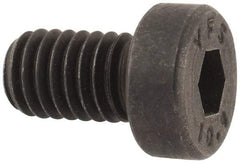 Value Collection - M6x1.00 Metric Coarse Hex Socket Drive, Low Socket Cap Screw - Grade 10.9 Alloy Steel, Black Oxide Finish, Fully Threaded, 10mm Length Under Head - Apex Tool & Supply