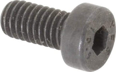 Value Collection - M6x1.00 Metric Coarse Hex Socket Drive, Low Socket Cap Screw - Grade 10.9 Alloy Steel, Black Oxide Finish, Fully Threaded, 12mm Length Under Head - Apex Tool & Supply