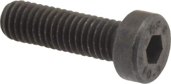 Value Collection - M6x1.00 Metric Coarse Hex Socket Drive, Low Socket Cap Screw - Grade 10.9 Alloy Steel, Black Oxide Finish, Fully Threaded, 20mm Length Under Head - Apex Tool & Supply