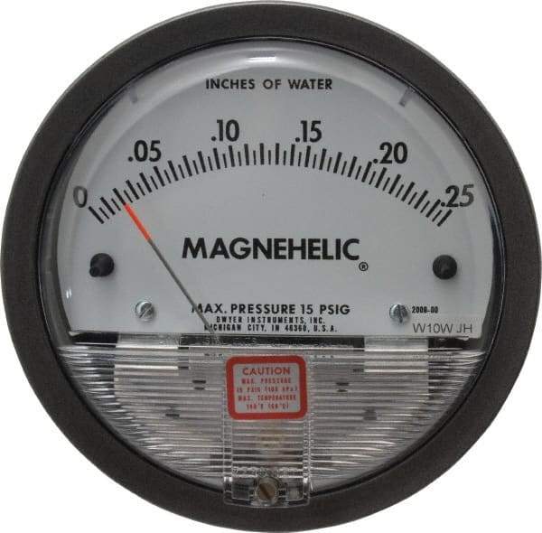 Dwyer - 15 Max psi, 4% Accuracy, NPT Thread Air Filter Kit - 1/8 Inch Thread, 1/4 Inch Water Column, 140°F Max - Apex Tool & Supply