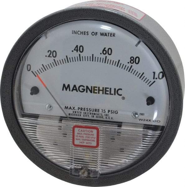 Dwyer - 15 Max psi, 2% Accuracy, NPT Thread Air Filter Kit - 1/8 Inch Thread, 1 Inch Water Column, 140°F Max - Apex Tool & Supply