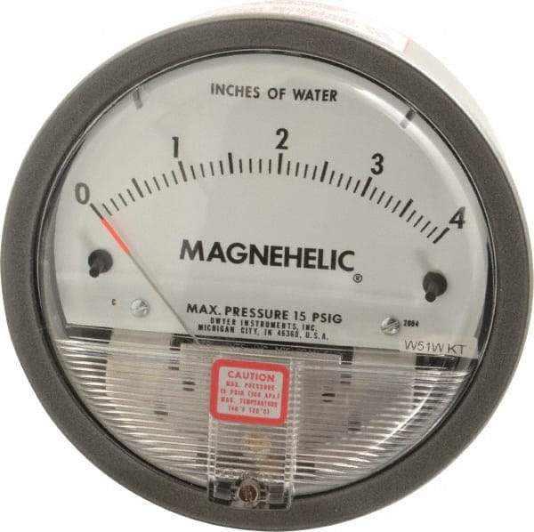 Dwyer - 15 Max psi, 2% Accuracy, NPT Thread Air Filter Kit - 1/8 Inch Thread, 4 Inch Water Column, 140°F Max - Apex Tool & Supply