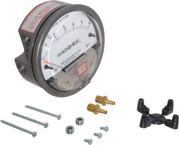 Dwyer - 15 Max psi, 2% Accuracy, NPT Thread Air Filter Kit - 1/8 Inch Thread, 6 Inch Water Column, 140°F Max - Apex Tool & Supply