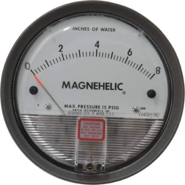 Dwyer - 15 Max psi, 2% Accuracy, NPT Thread Air Filter Kit - 1/8 Inch Thread, 8 Inch Water Column, 140°F Max - Apex Tool & Supply