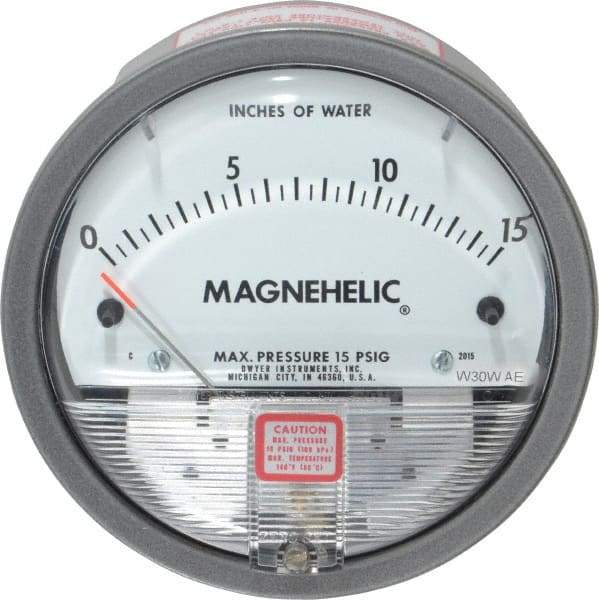 Dwyer - 15 Max psi, 2% Accuracy, NPT Thread Air Filter Kit - 1/8 Inch Thread, 15 Inch Water Column, 140°F Max - Apex Tool & Supply