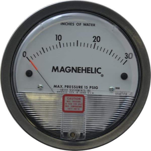 Dwyer - 15 Max psi, 2% Accuracy, NPT Thread Air Filter Kit - 1/8 Inch Thread, 30 Inch Water Column, 140°F Max - Apex Tool & Supply