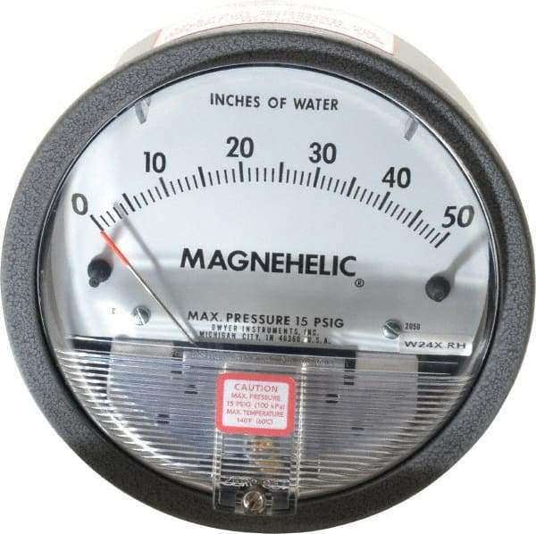 Dwyer - 15 Max psi, 2% Accuracy, NPT Thread Air Filter Kit - 1/8 Inch Thread, 50 Inch Water Column, 140°F Max - Apex Tool & Supply