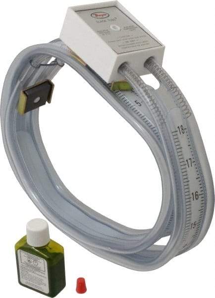 Dwyer - 50 Max psi, Slack Tube Manometer - -18 to 18 Inch Water Column, 130°F Max - Apex Tool & Supply
