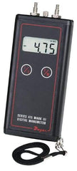 Dwyer - 11 Max psi, 0.5% Accuracy, Handheld Digital Manometer - 40 Inch Water Column, 122°F Max - Apex Tool & Supply