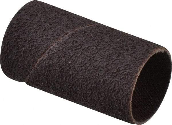 Made in USA - 50 Grit Aluminum Oxide Coated Spiral Band - 1" Diam x 2" Wide, Coarse Grade - Apex Tool & Supply