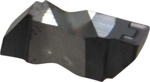 Kennametal - 3189NG K Grade KC5010, 4.8mm Cutting Width Carbide Grooving Insert - 3.81mm Max Depth of Cut, Right Hand, 0.57mm Corner Radius, TiAlN Finish - Apex Tool & Supply