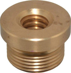 Keystone Threaded Products - 1.12" Long, 3/4" High, 1/2" Thread Length, Bronze, Right Hand, Round, Precision Acme Nut - 0.937-16 Thread Size, 2C Class of Fit - Apex Tool & Supply