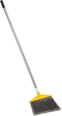 Rubbermaid - 10-1/2" Wide, Black Polypropylene Bristles, Aluminum Handle, Angled Broom - Flagged, Water Resistant - Apex Tool & Supply