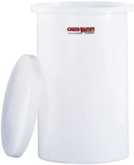 Made in USA - Round Polyethylene Tank Cover for 200 Gallon Container - 1/4" Thick - Apex Tool & Supply