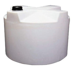 Made in USA - 220 Gallon Cylindrical Polyethylene Closed Top Tank - 63" High x 35" Diam - Apex Tool & Supply
