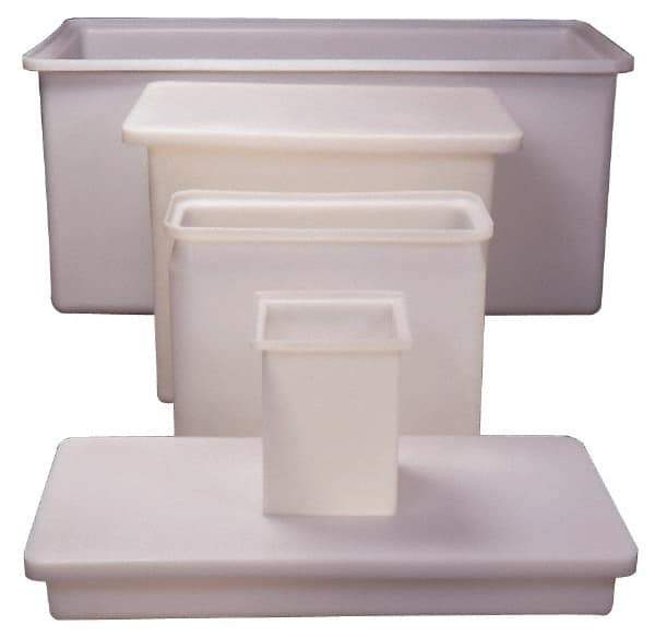 Made in USA - 90 Gallon Rectangular Plastic Tank - 18" High x 24" Diam - Apex Tool & Supply