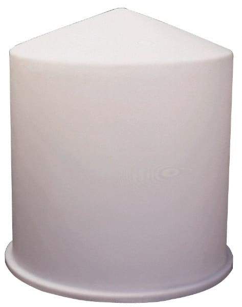 Made in USA - 55 Gallon Conical Bottom Plastic Open Top Tank - 36" High x 22" Diam - Apex Tool & Supply