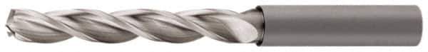 Walter-Titex - 5.5mm 130° Solid Carbide Jobber Drill - Bright Finish, Right Hand Cut, Spiral Flute, Straight Shank, 3.23" OAL, Standard Point - Apex Tool & Supply