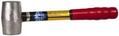 No-Mar - 3 Lb Head 3/4" Face Lead Hammer - 10" OAL, Vinyl Handle - Apex Tool & Supply
