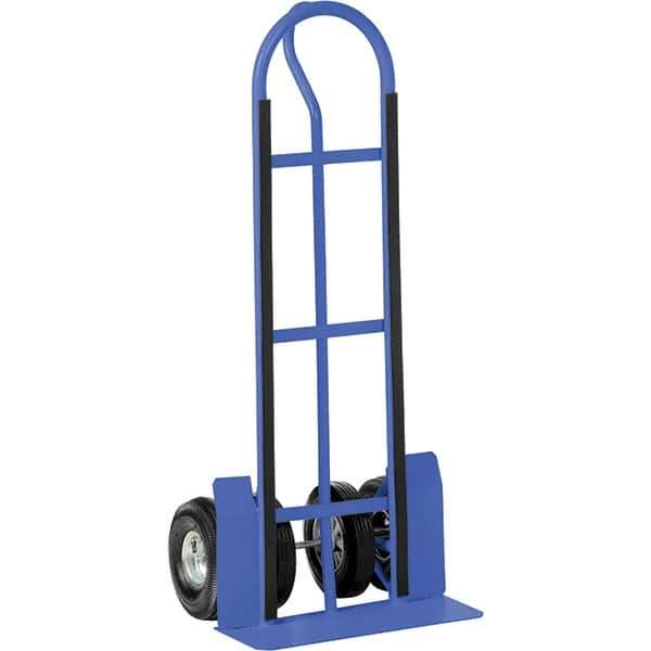 Vestil - 600 Lb Capacity 52" OAH Hand Truck - P Handle, Steel, Pneumatic Wheels - Apex Tool & Supply